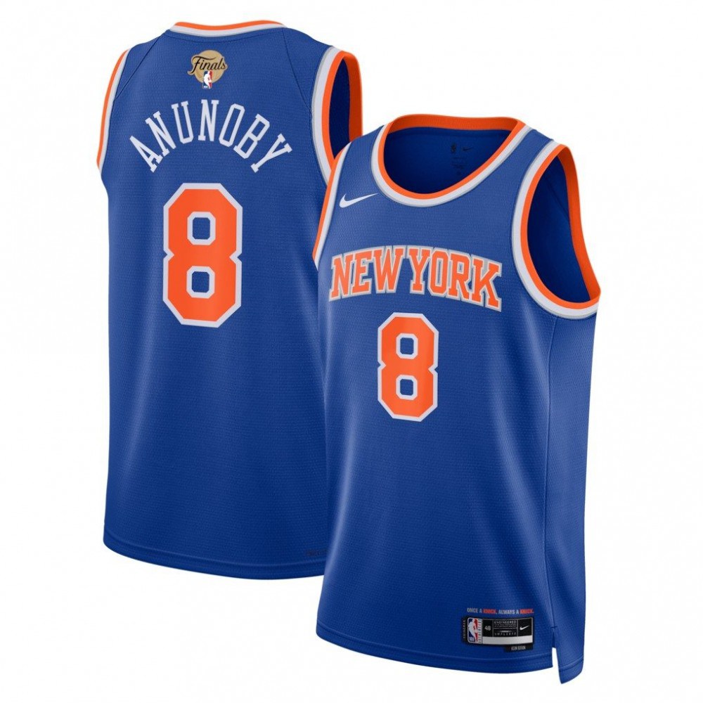 OG Anunoby New York Knicks Blue 2026 NBA Finals Patch Swingman Jersey - Icon Edition-Pro Kit Vault | Brand New 26/27 Sports Jerseys